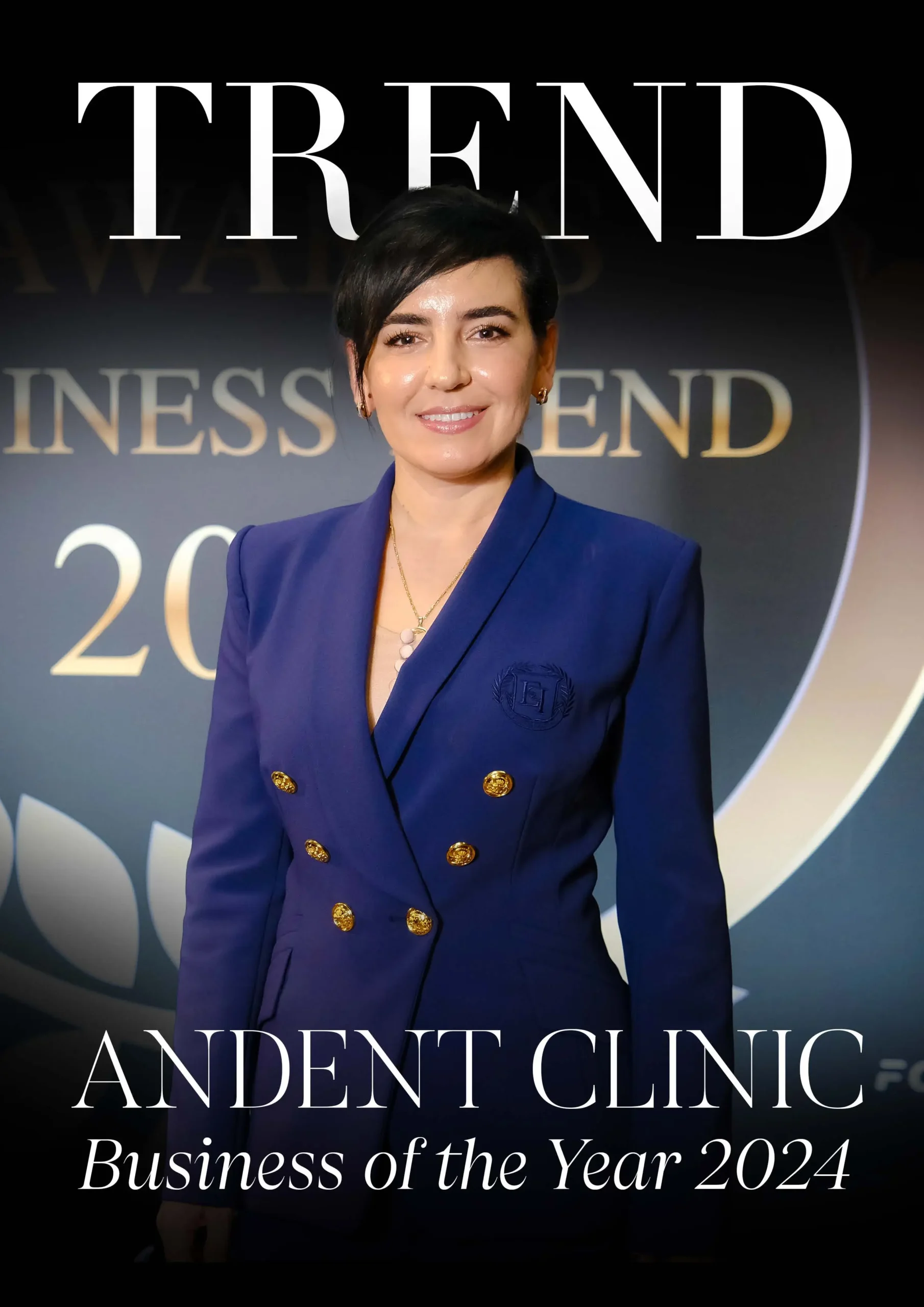 Dr. Anduela Çurmaku with the specialist dental team at Andent Clinic, serving international patients in Tirana